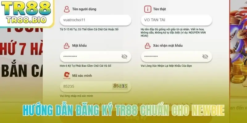 Hướng dẫn đăng ký TR88 chuẩn cho newbie